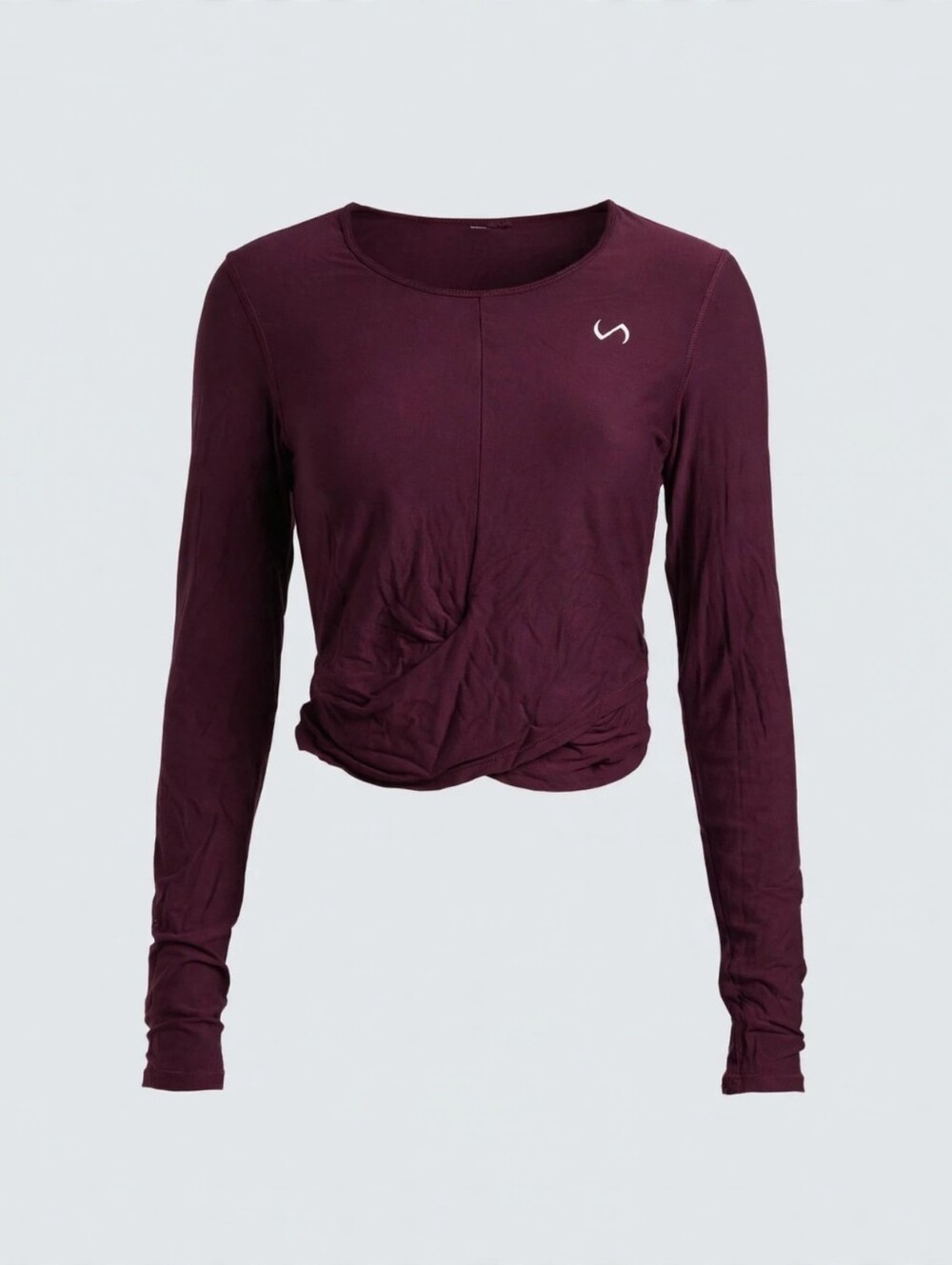 Elegant Long Sleeve Top in Deep Purple